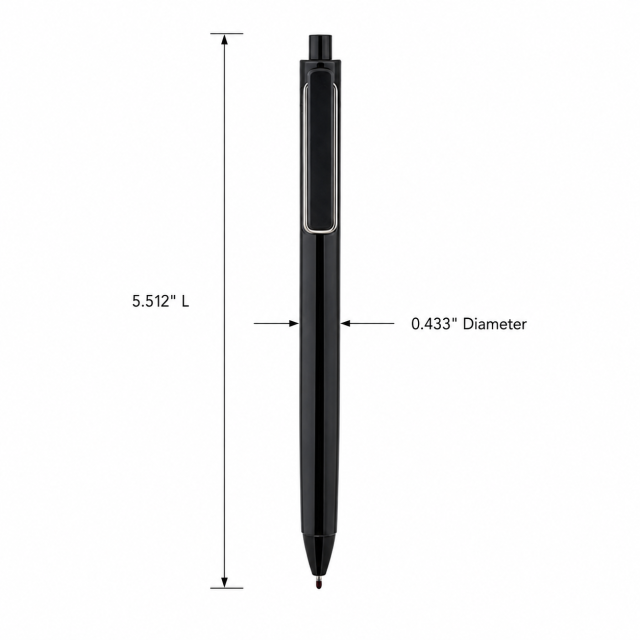 Premium Retractable Fine-Tip Ballpoint Pen