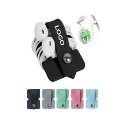 Premium Silicone Cord Wrap With Metal Snap