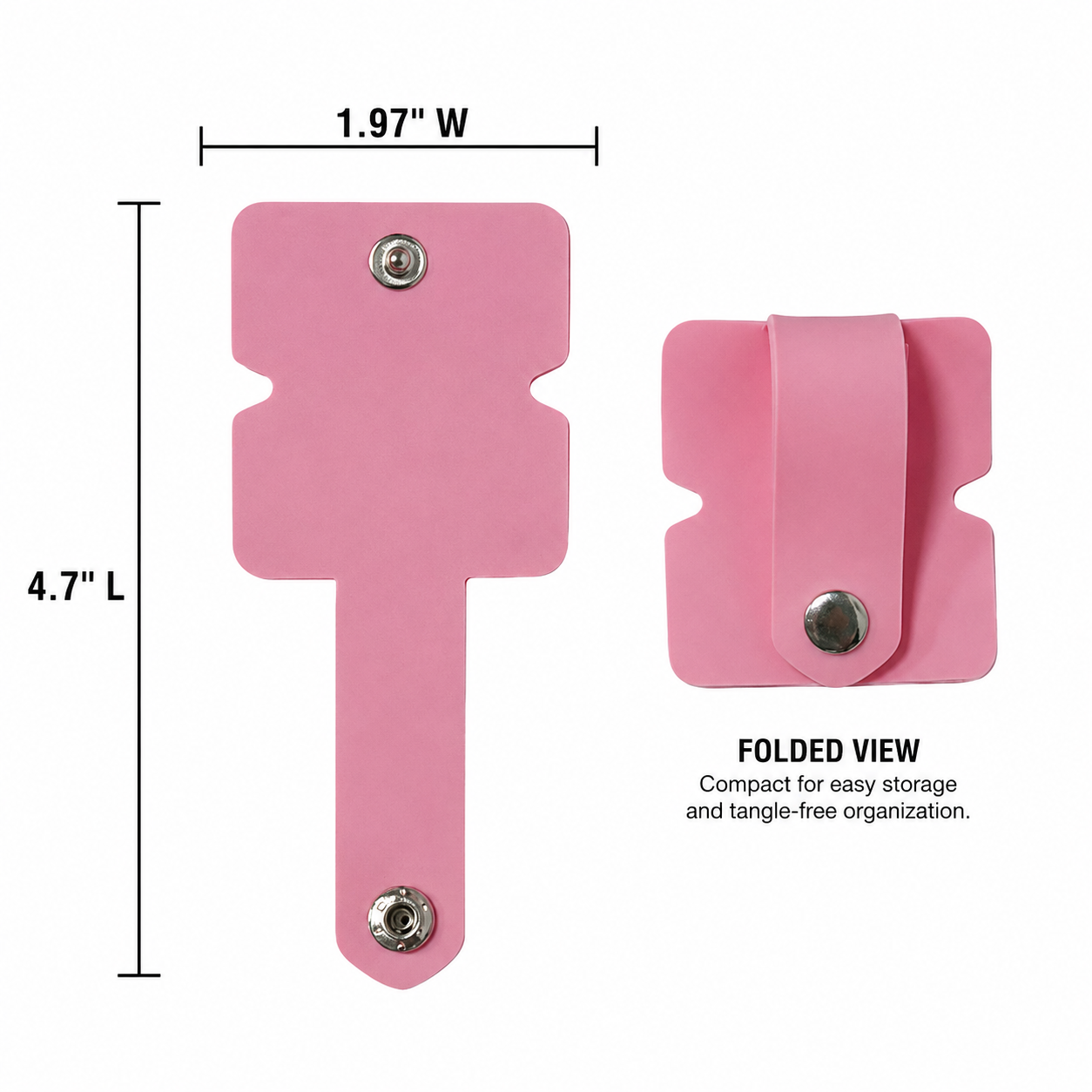 Premium Silicone Cord Wrap With Metal Snap