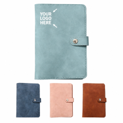 Premium Thermal Transfer PU Leather Ring Binder Notebook Cover