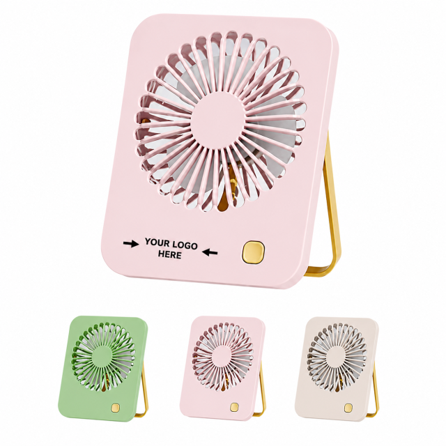 Quiet 3-Speed USB Rechargeable Desktop Fan