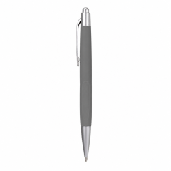 Retractable Ballpoint Pen With Rubber Grip