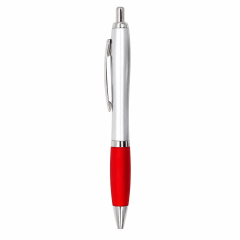 Retractable Ballpoint Pen With Rubber Grip