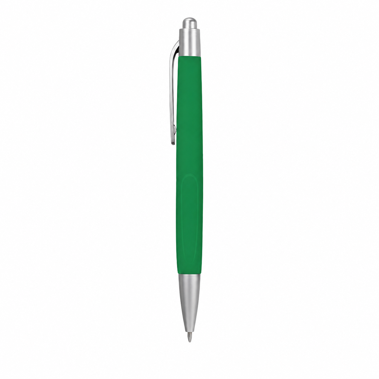 Retractable Ballpoint Pen With Rubber Grip