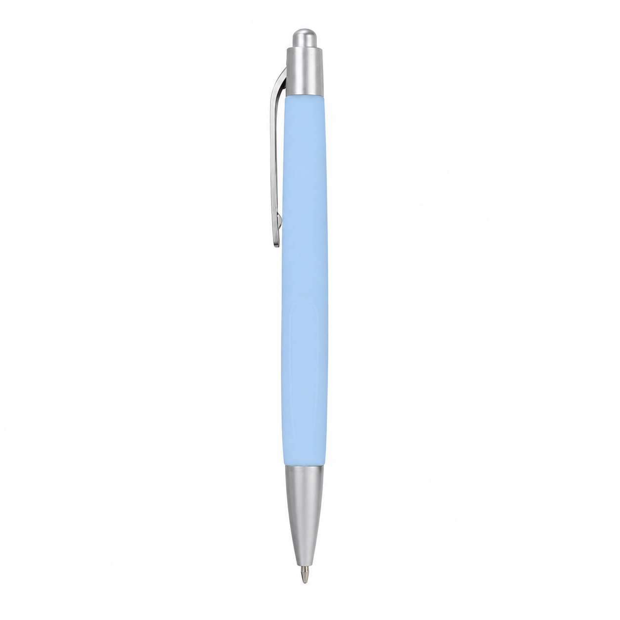 Retractable Ballpoint Pen With Rubber Grip