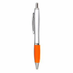 Retractable Ballpoint Pen With Rubber Grip