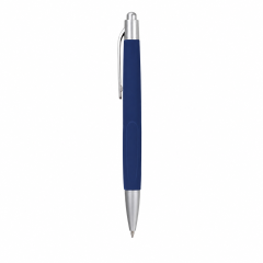 Retractable Ballpoint Pen With Rubber Grip