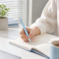 Retractable Ergonomic Gel Ink Pen