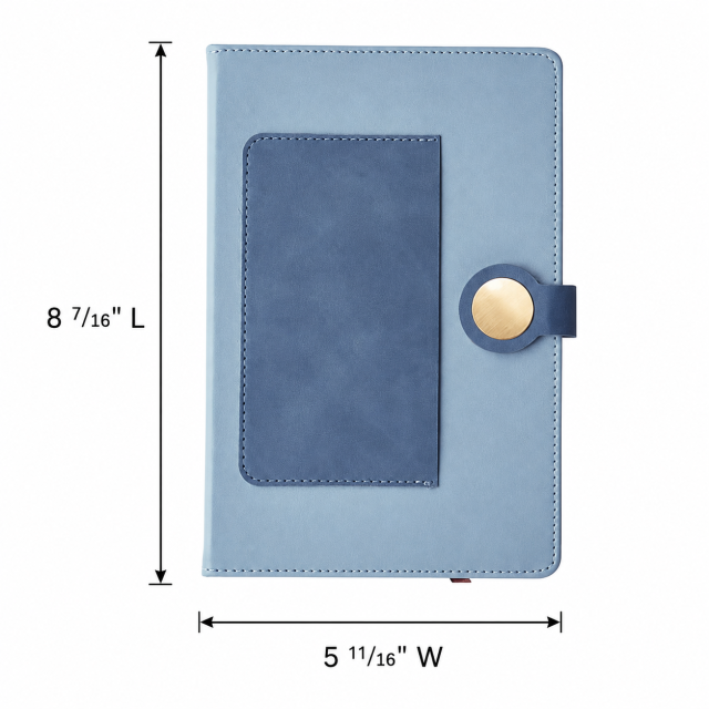 Retro Artificial Leather Lay-Flat Notebook