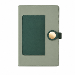 Retro Artificial Leather Lay-Flat Notebook