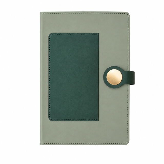 Retro Artificial Leather Lay-Flat Notebook