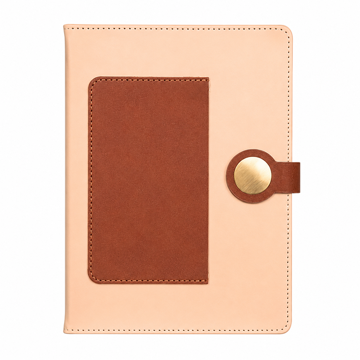 Retro Artificial Leather Lay-Flat Notebook