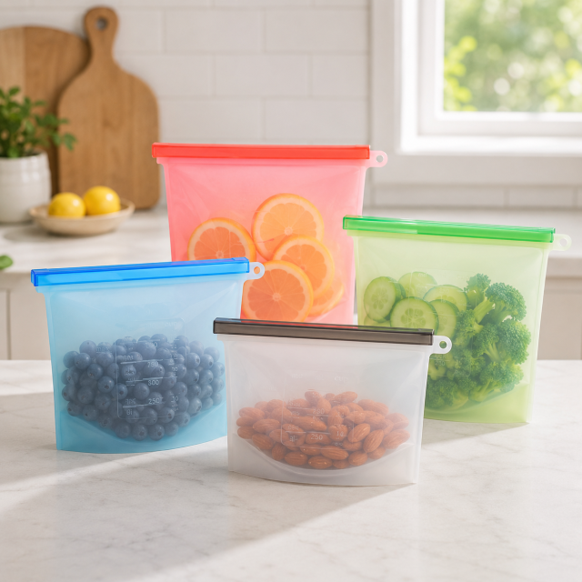 Reusable Food-Grade Silicone Freshness Storage Bag