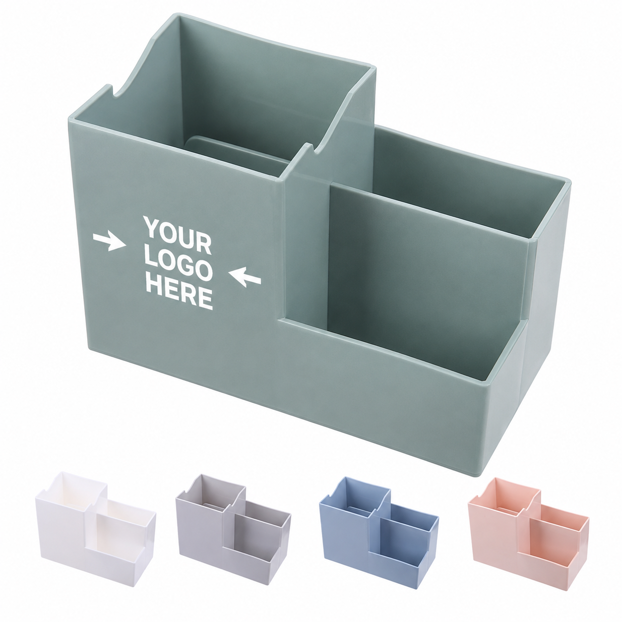 Reusable Plastic Desktop Organizer & Pen Holder