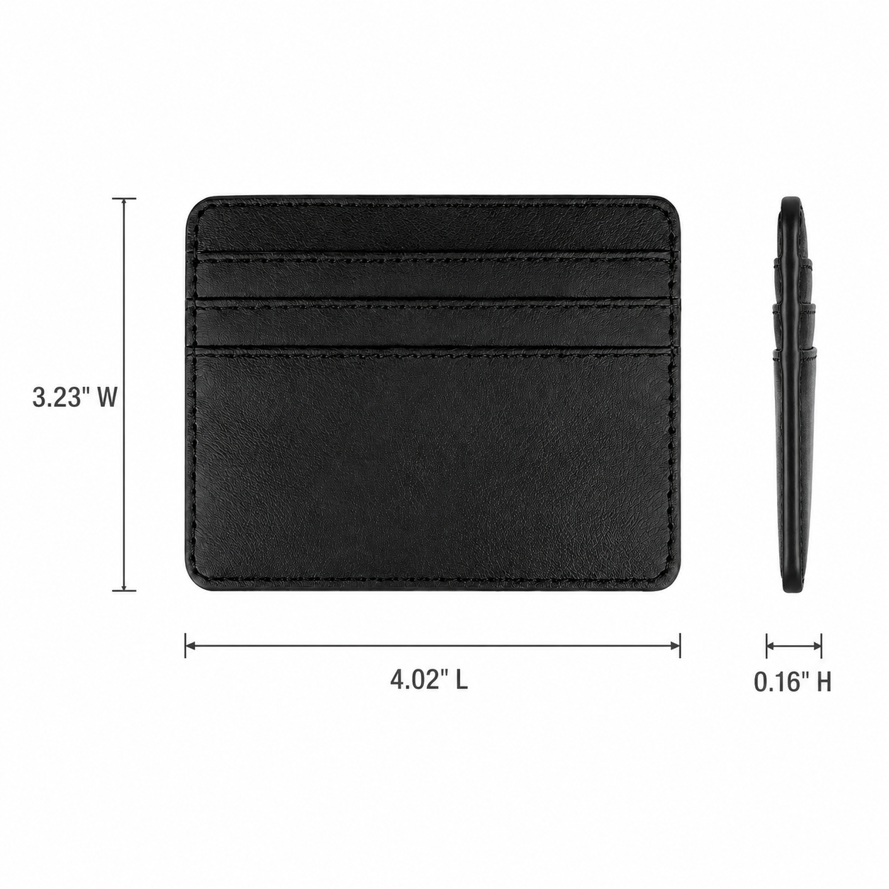 Slim PU Leather Multi-Card Wallet