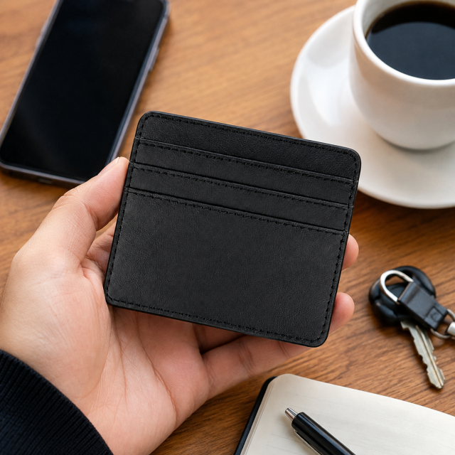 Slim PU Leather Multi-Card Wallet