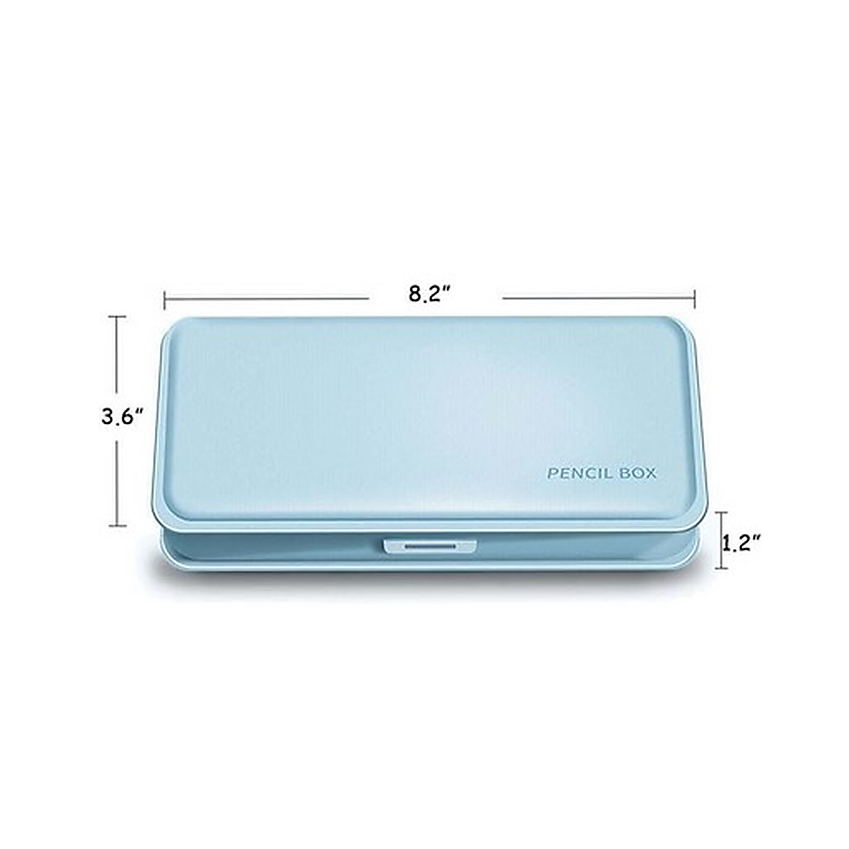 Three-Compartment Plastic Pencil Organizer Case