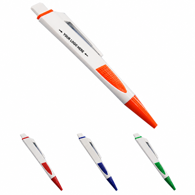 Triangular Flat Push-Action Ballpoint Pen
