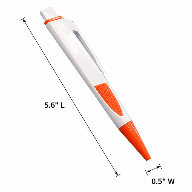 Triangular Flat Push-Action Ballpoint Pen