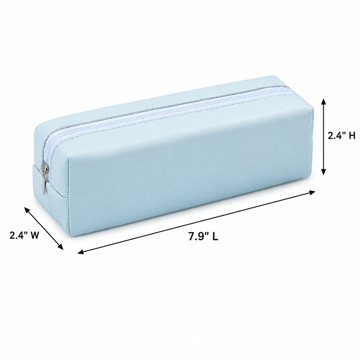 Water-Resistant PU Leather Pencil Pouch