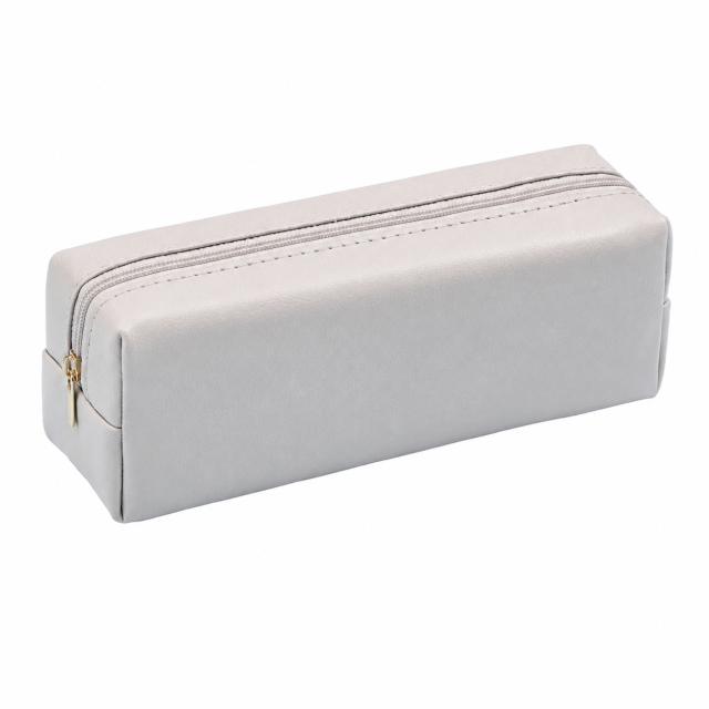 Water-Resistant PU Leather Pencil Pouch