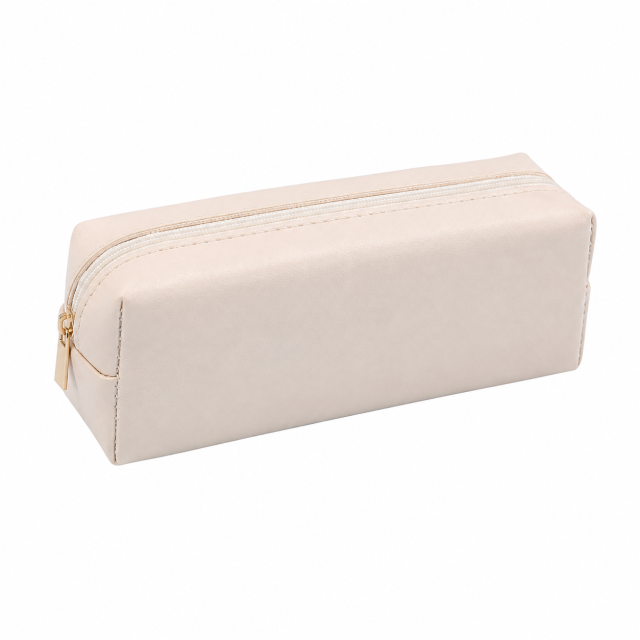 Water-Resistant PU Leather Pencil Pouch
