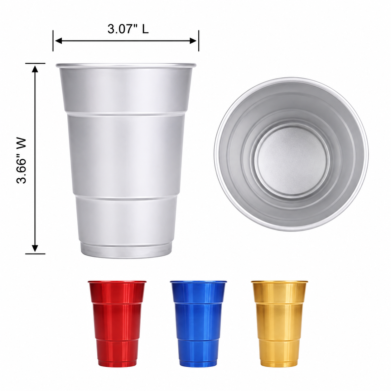 10 Oz Reusable Aluminum Alloy Beverage Cup