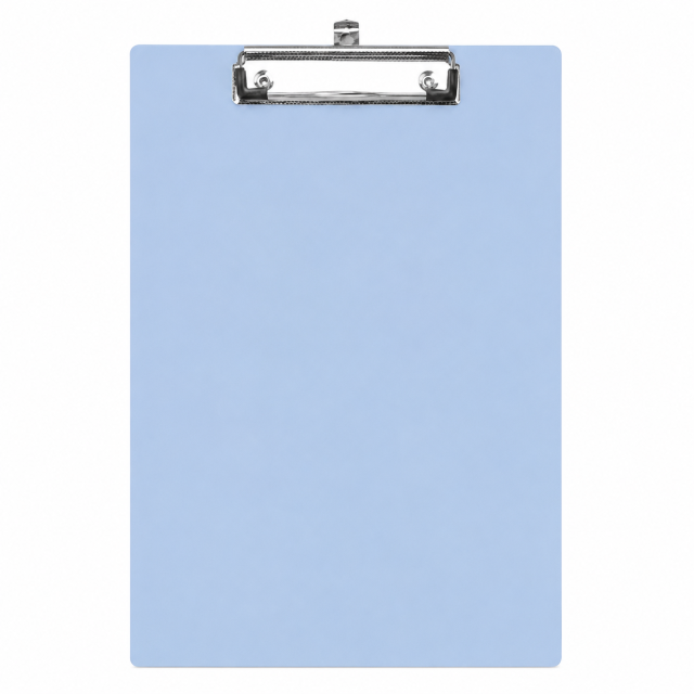 A4 Heavy-Duty PP Clipboard With Metal Clip