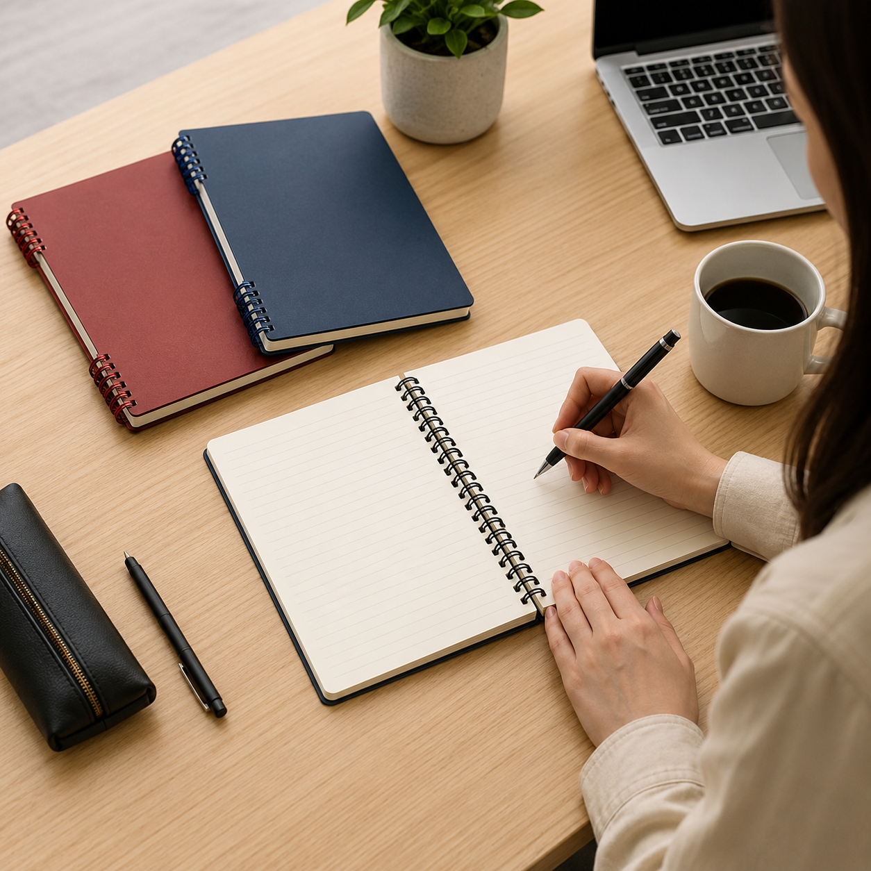 A5 360° Lay-Flat Coil Notebook