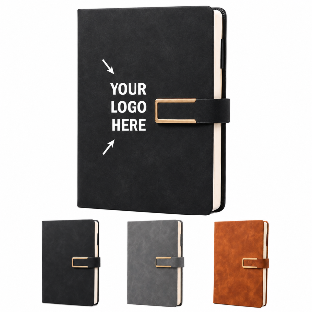 A5 Faux Suede Magnetic Clasp Notebook