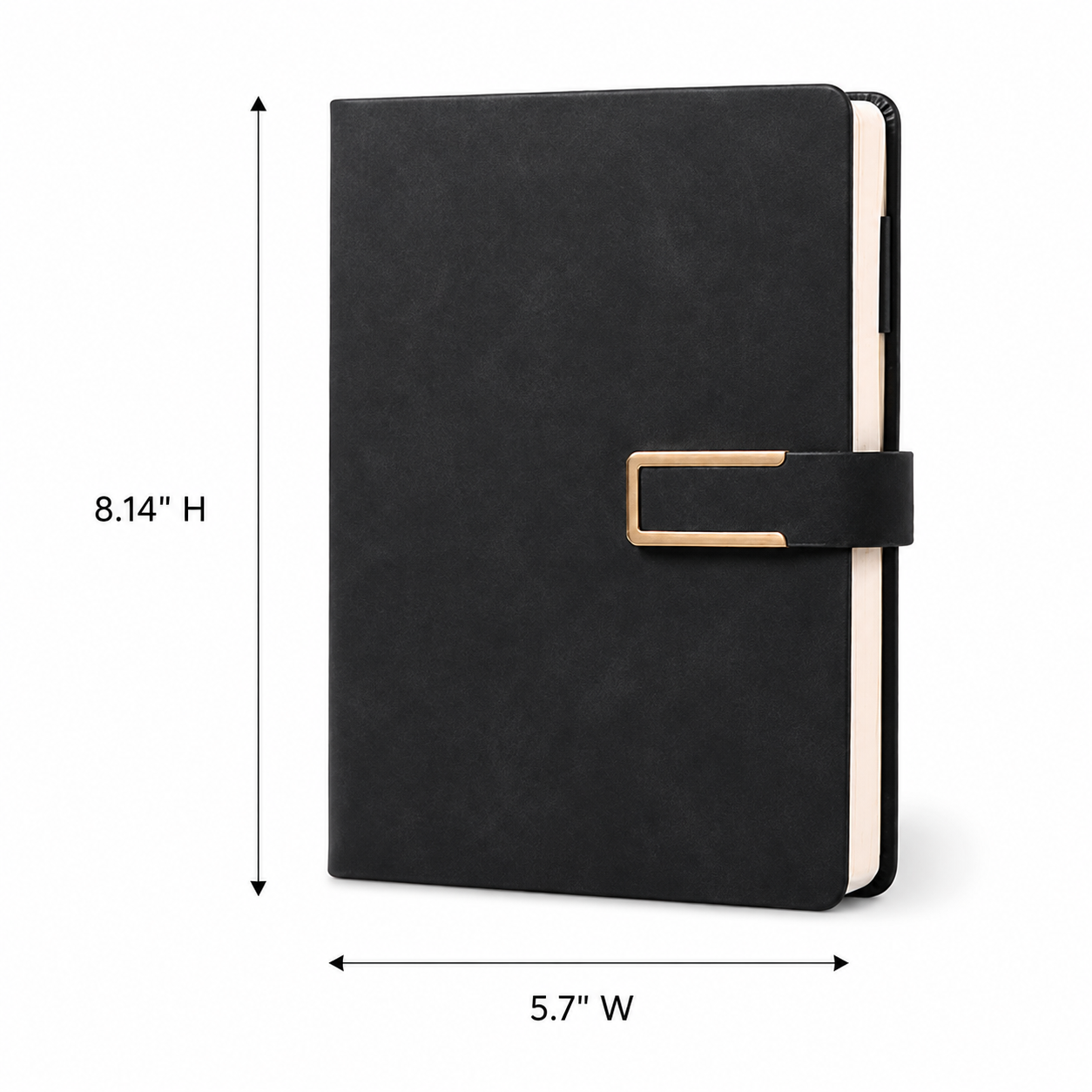 A5 Faux Suede Magnetic Clasp Notebook