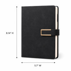 A5 Faux Suede Magnetic Clasp Notebook