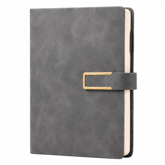 A5 Faux Suede Magnetic Clasp Notebook