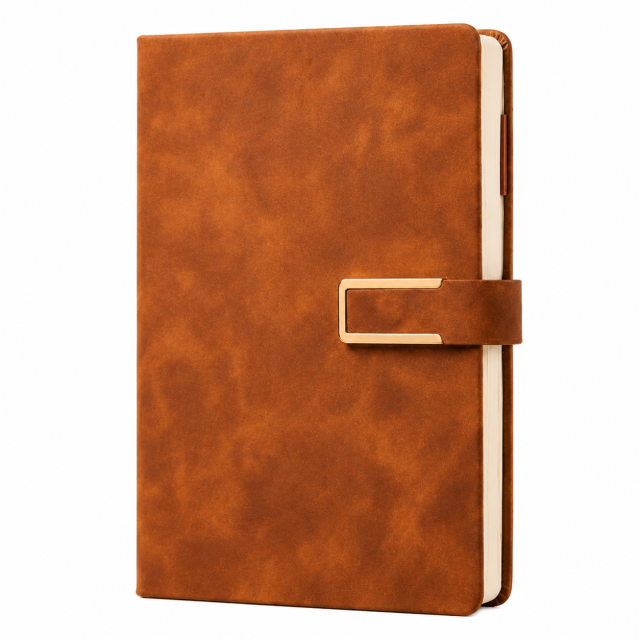 A5 Faux Suede Magnetic Clasp Notebook
