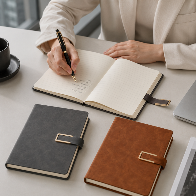 A5 Faux Suede Magnetic Clasp Notebook