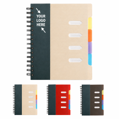 B5 Indexed Spiral Notebook With PP Dividers