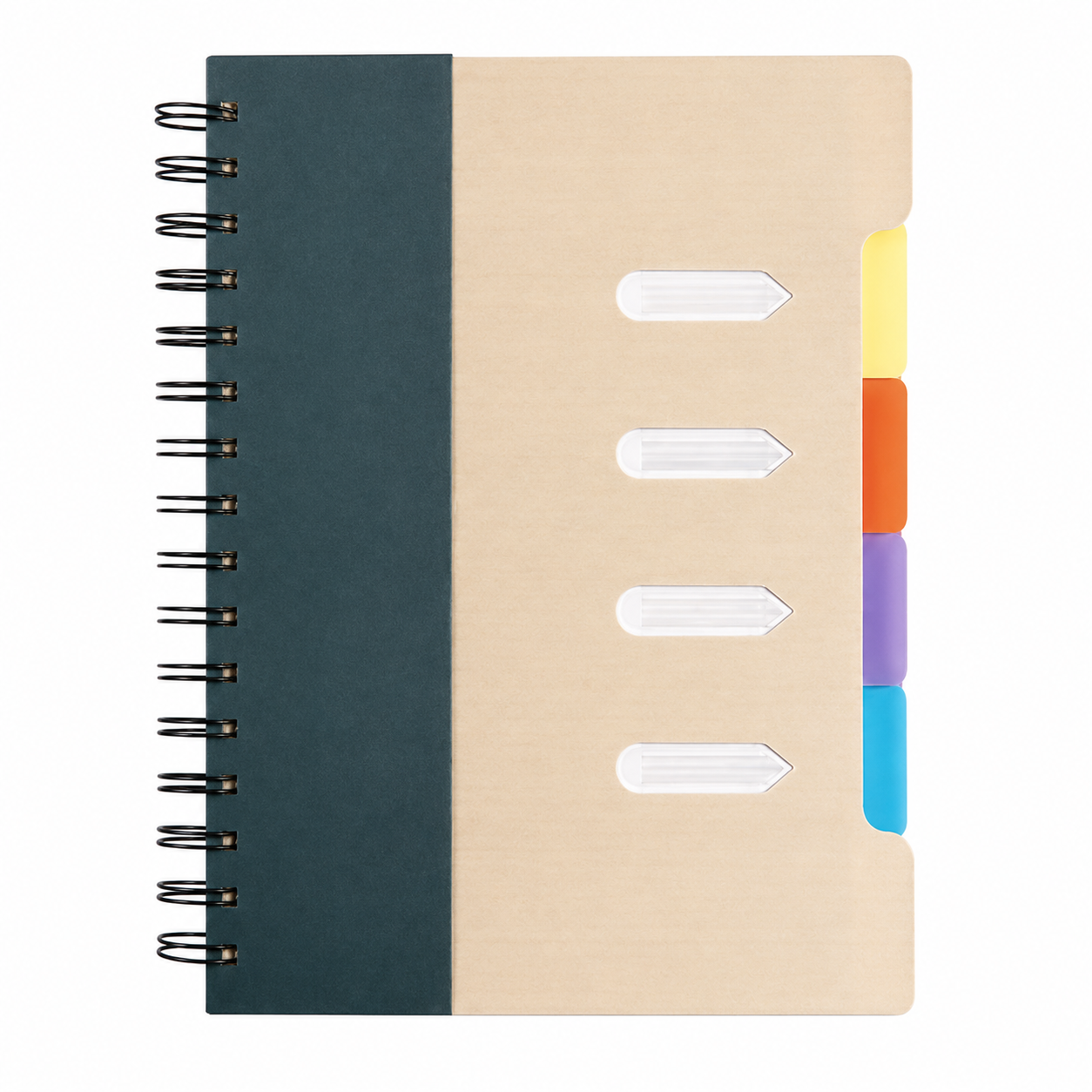 B5 Indexed Spiral Notebook With PP Dividers