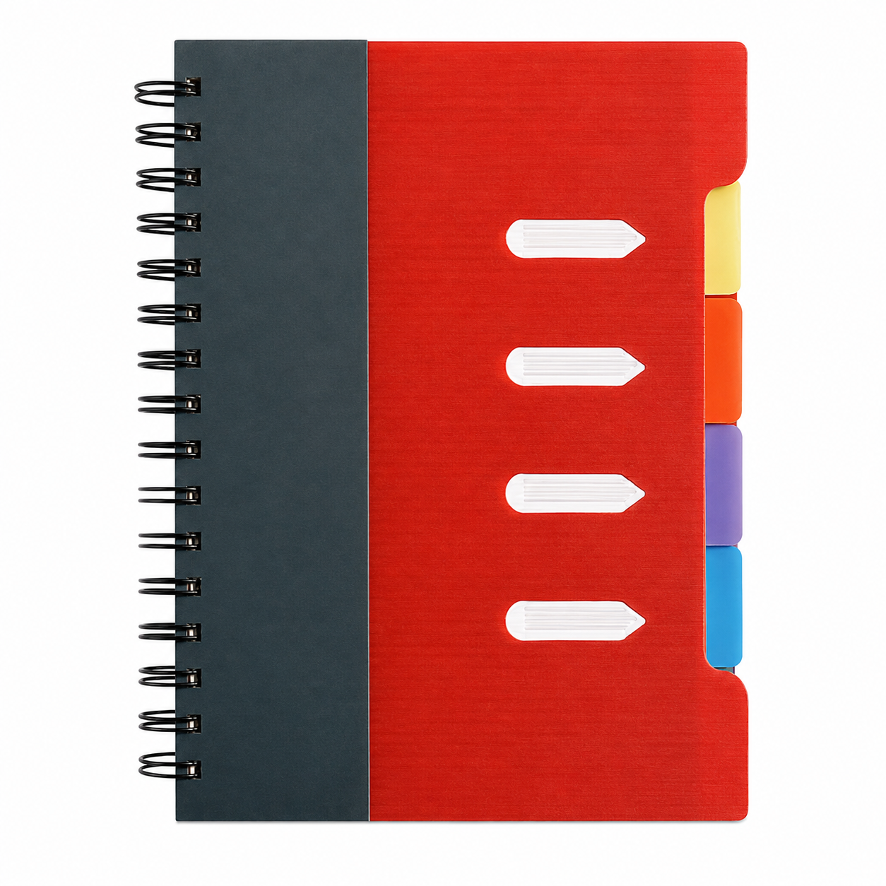 B5 Indexed Spiral Notebook With PP Dividers