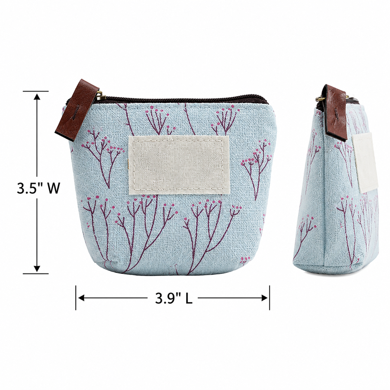 Compact Canvas Mini Wallet Pouch
