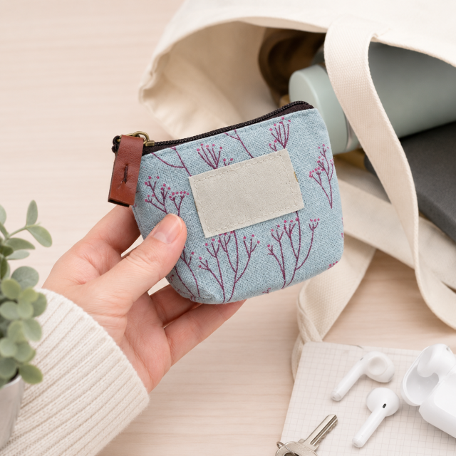 Compact Canvas Mini Wallet Pouch