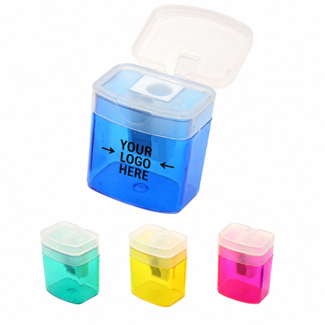 Compact Pencil Sharpener With Shaving Container