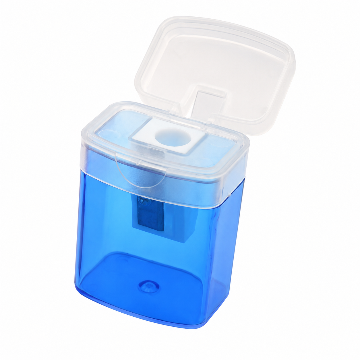 Compact Pencil Sharpener With Shaving Container