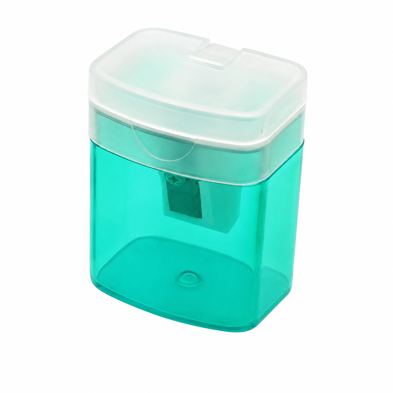 Compact Pencil Sharpener With Shaving Container