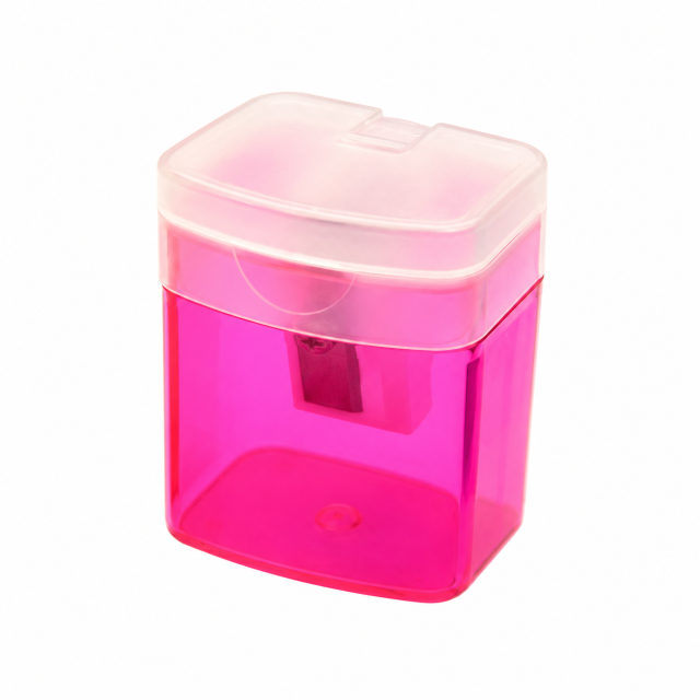 Compact Pencil Sharpener With Shaving Container