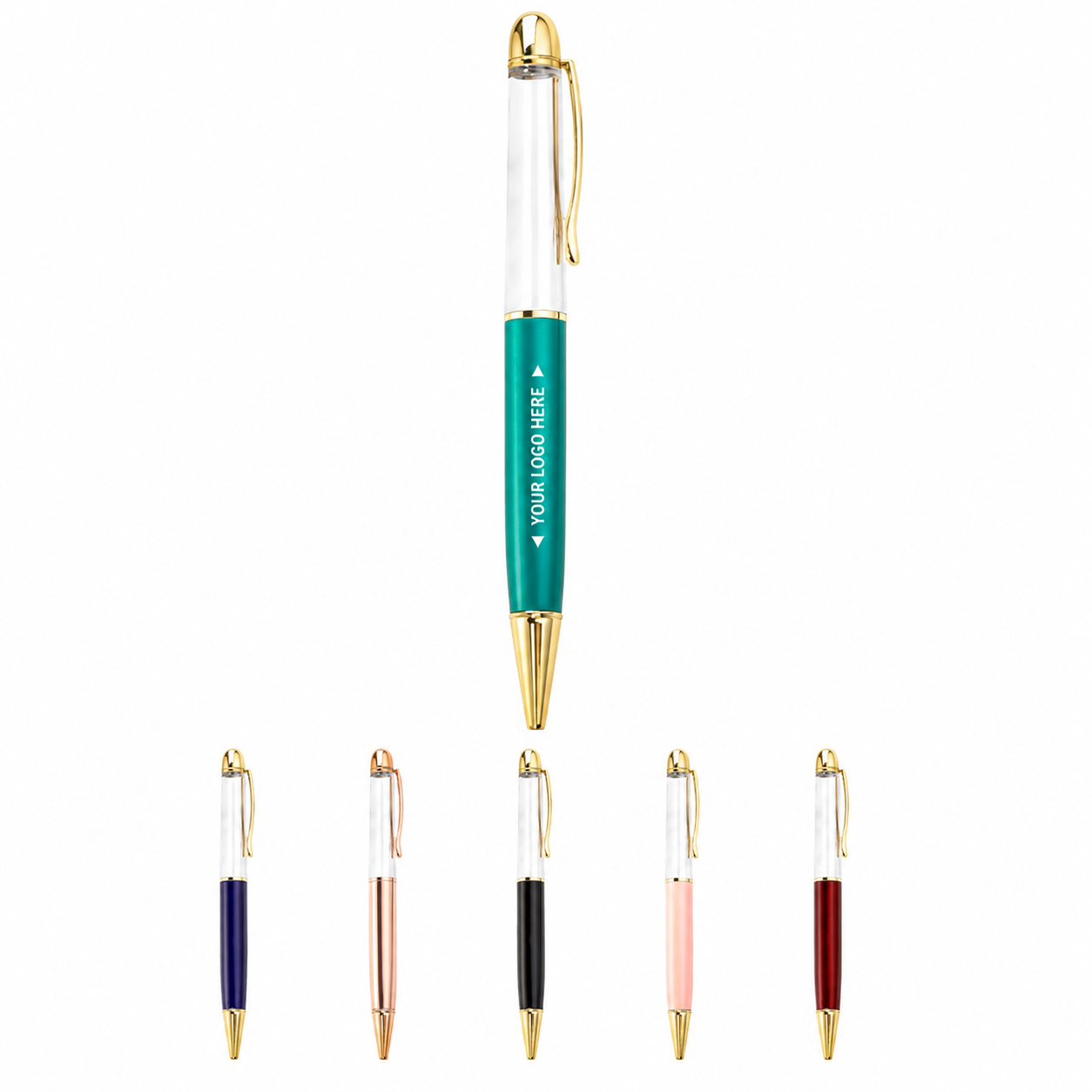 Customizable Empty-Tube Floating Metal Ballpoint Pen
