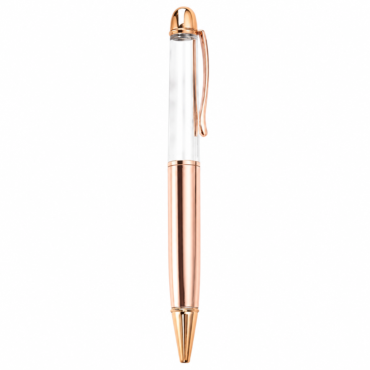 Customizable Empty-Tube Floating Metal Ballpoint Pen