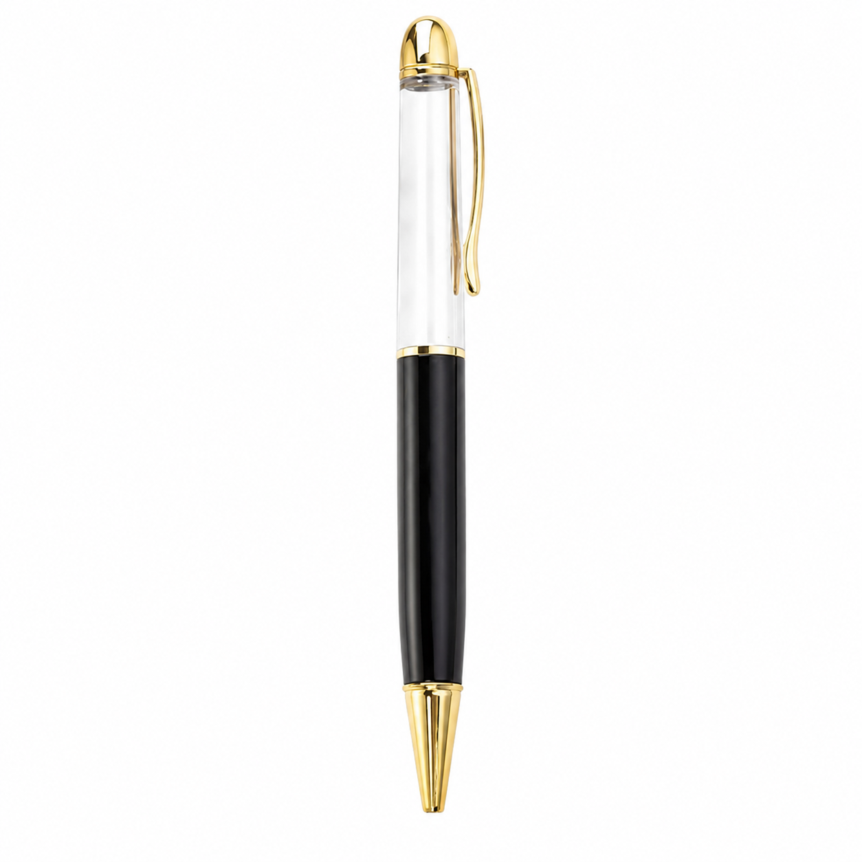 Customizable Empty-Tube Floating Metal Ballpoint Pen