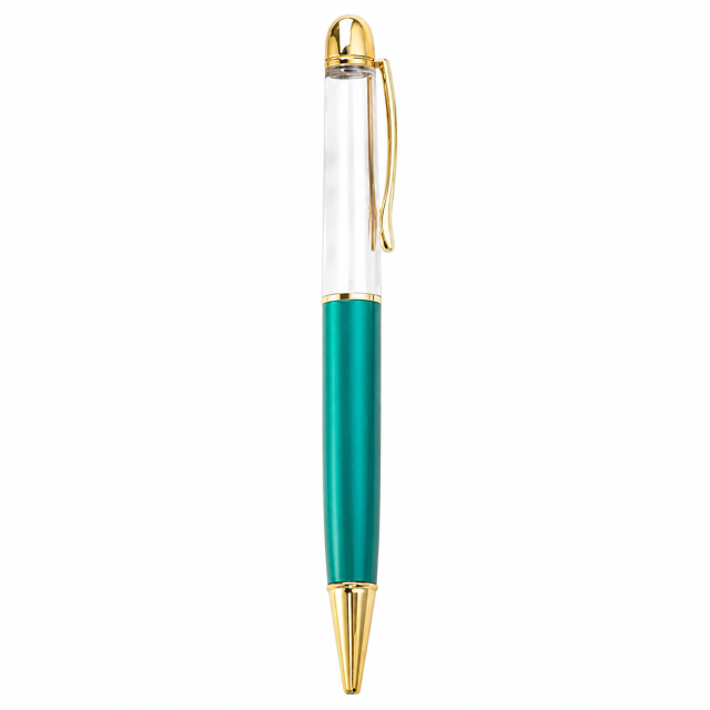 Customizable Empty-Tube Floating Metal Ballpoint Pen