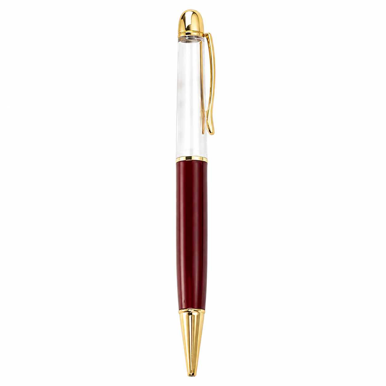 Customizable Empty-Tube Floating Metal Ballpoint Pen