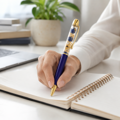Customizable Empty-Tube Floating Metal Ballpoint Pen